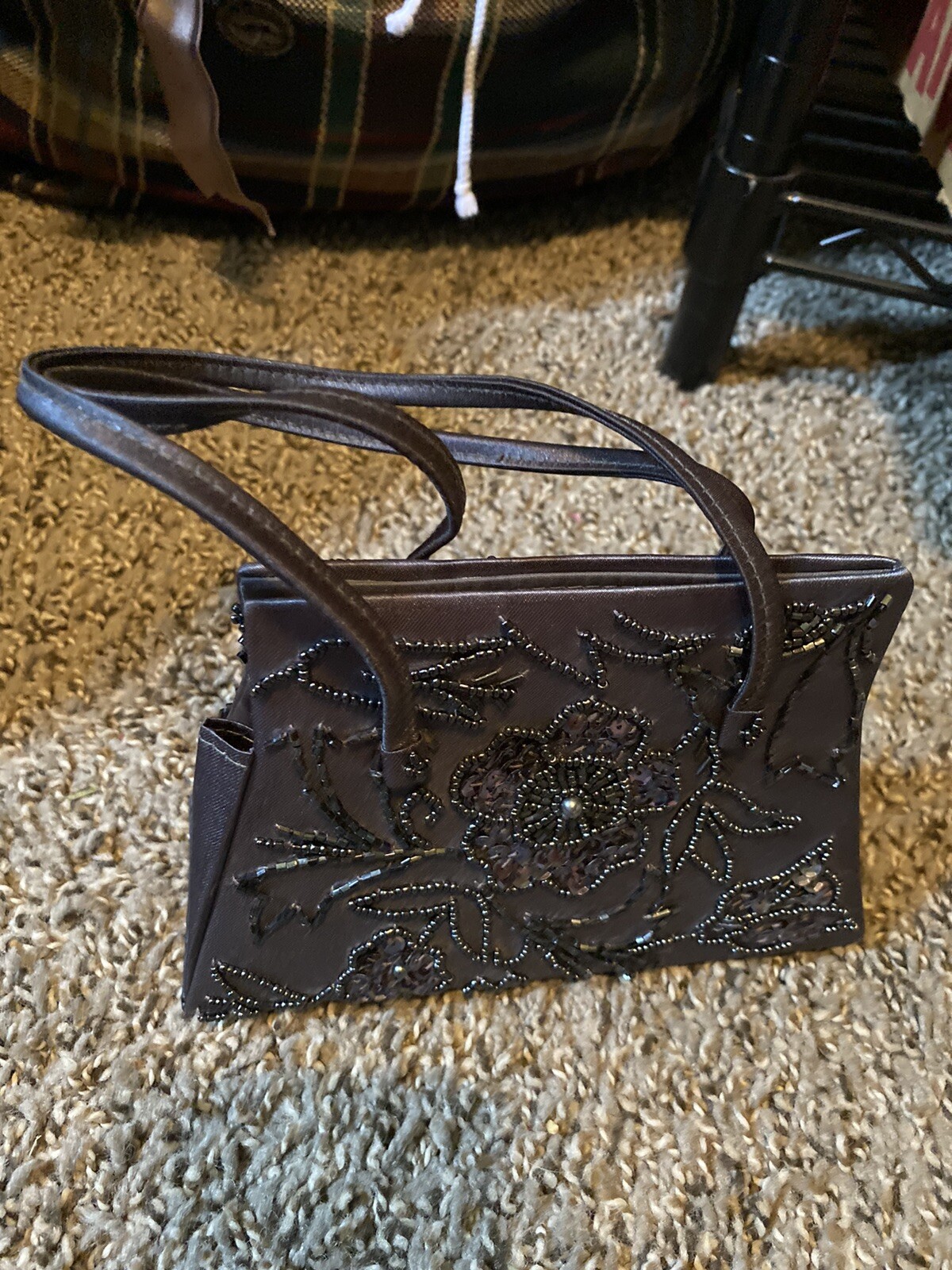 SAINT LAURENT y&s borsa originale autentica vintage retrò tracolla mini borsetta paillettes