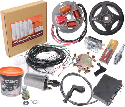 Zündung Elektronik Steuerteil Schwungscheibe Kabelbaum Passt für Simson S51 6V