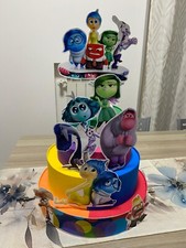 torta scenografica degli Iside Out per compleanno. La torta è personalizzabile