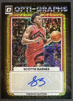 2022-23 Panini Donruss Optic - Opti-Graphs Choice Black Prizm Scottie Barnes 
