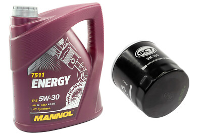 5 Liter 5W30 Motoröl Set Ölfilter SM105 für Chevrolet Daewoo Opel Astra Zafira