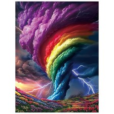 Tornado Diamond Painting Kits for Adults,Tornado Diamond Art Kits for Adults, D