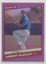 2020 Panini Donruss Retro 1986 Variations Holo Pink Adbert Alzolay #258 fm0