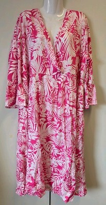 Damen Sommerkleid Gr. 50 Viskose Kleid Maxikleid XXL XXXL NEU