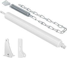 Storm Door Closer, White Heavy Duty Screen Door Closers with Protector Chains