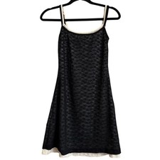 Princess Polly Mini Dress Black White Lace Sleeveless Stretch Sorani Layer Y2K 6