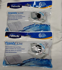 PetMate Fresh Flow Dog Cat Water Fountain Replacement Charcoal Filter 6pk Lot 2