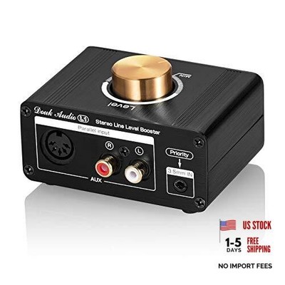 L1 Mini Stereo Line Level Booster Amplifier Audio Preamp with 20dB Gain and