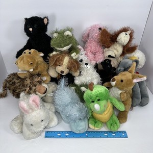 Ganz Webkinz Lot Of 20 Assorted Plush Stuffed Animals NO CODES