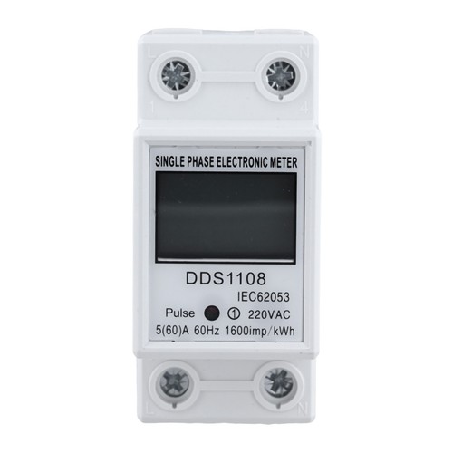 Stromzähler Hutschiene Einphasig LCD Digital Stromverbrauch Energiezähler - Bild 11 von 27