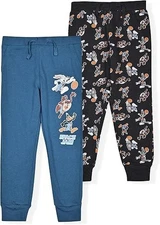 2-Pack Jogger Pants Size 5 Boys – Blue & Black