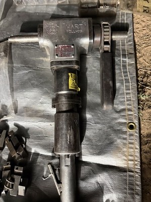 ESCO MILLHOG Wart & Mongoose Pneumatic Pipe Beveler + Mandrels Tooling Inserts