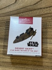 Hallmark Keepsake Ornament 2023 Miniature Star Wars Desert Skiff Jedi Mini ROTJ
