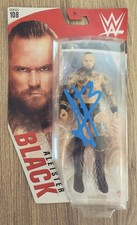 Aleister Black Signed WWE Figure Toy Mattel Series 108 RAD