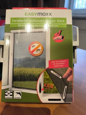 Easymaxx Fenster Moskitonetz Magic Klick ca. 150 x 130 cm, NEU 