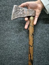 Handle Victorian Wooden Walking Stick Cane Aluminum Designer Viking