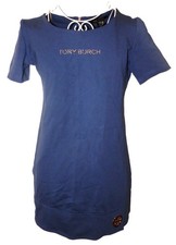 Tory Burch Navy Dress Short Classic Sheath Back zipper Stretch Beautiful S
