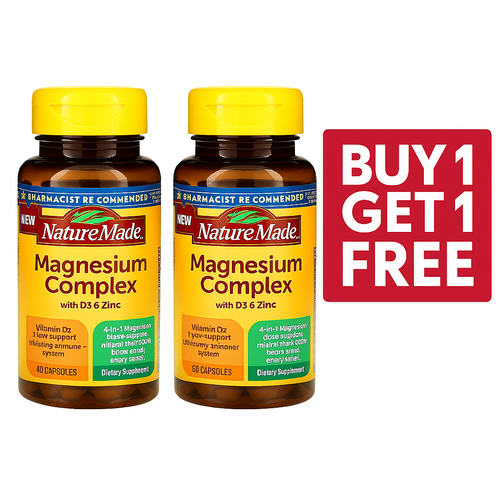 Nature Made Magnesium Complex with D3 & Zinc 60 Caps | eBay