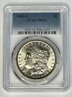1890-O Morgan Silver Dollar $1 PCGS MS61 ~ Bright White ~  Free Shipping