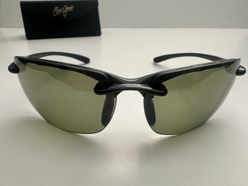 Maui Jim Sunglasses Banyans MJ 412 02 Black Wrap Polarized 70-17-130mm