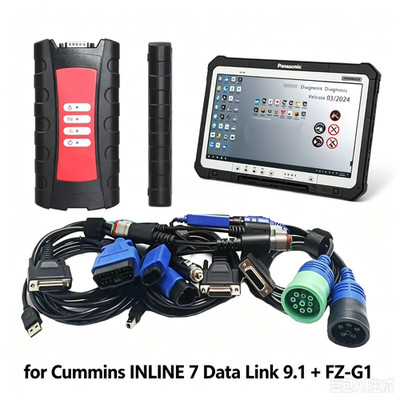 for Cummins INLINE 7 Data Link Truck Heavy Duty Diagnostic Tool 9.1 Tablet FZ-G1