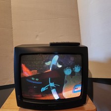 Sharp 13" 13G-M60 CRT TV Retro Gaming Coaxial Tested and Working W/Remote