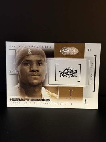 Lebron James #26 2004 Hoops Hot Prospects Draft Rewind card