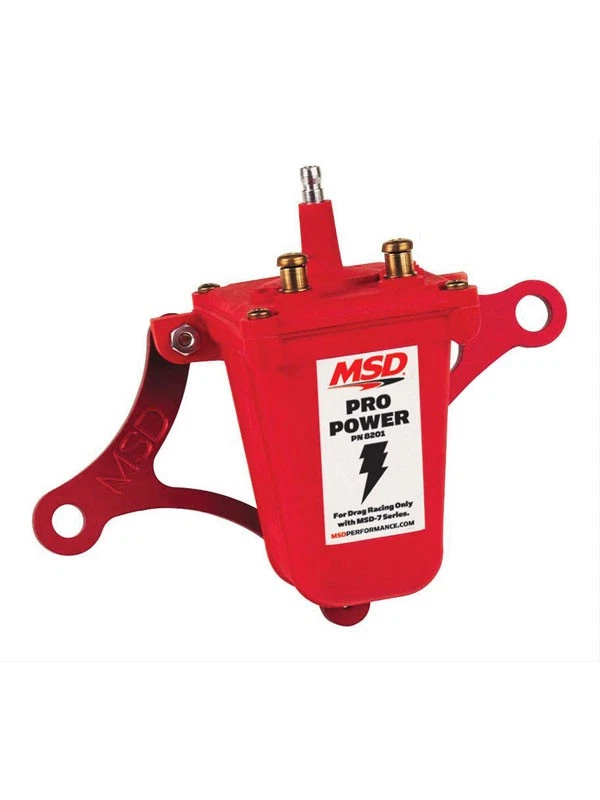 MSD Ignition Coil Pro Power Canister Triangle Ciba Arathane Red 55000 V (8201) - Image 3 of 4