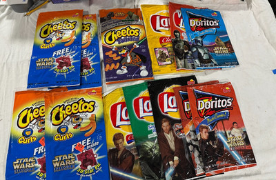 Lays Cheetos Doritos bag lot - Star Wars Episode 2 & 3