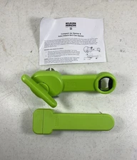 Kuhn Rikon Compact Jar Opener & Auto Attach 6-in-1 Can Opener Set Green
