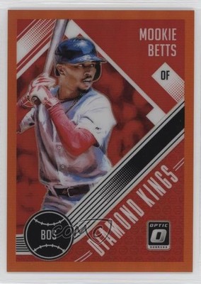 2018 Panini Donruss Optic Diamond Kings Orange Prizm /199 Mookie Betts #27 ni4