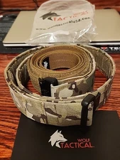 Wolf Tactical Belt 2 piece gun belt MEDIUM camo inner & outer belt NEW