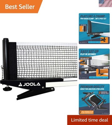 Inside Table Tennis Net and Post Set - Portable and Easy Setup 72'' Regulation...