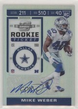 2019 Panini Contenders Optic Holo Prizm Rookie Ticket Mike Weber #187 Auto 1u6