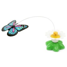 Fun Pet Electric Rotating Butterfly Toy For Cat Training Interactive Toys J