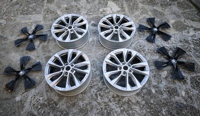 Genuine Skoda Karoq ''Braga'' 18'' Alloy Wheels Kit + Aero Trims Inserts