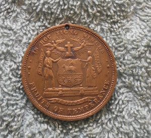 #D389. TEMPERANCE ANTI ALCOHOL MEDAL