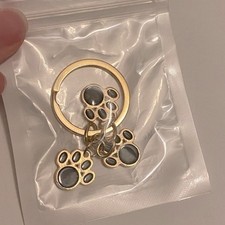 NEW Dog Paw Print Pet Keychain Gift Stocking Stuffer