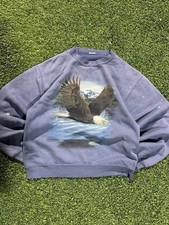 Vintage 1990s Bald Eagle Graphic Crewneck Sweatshirt