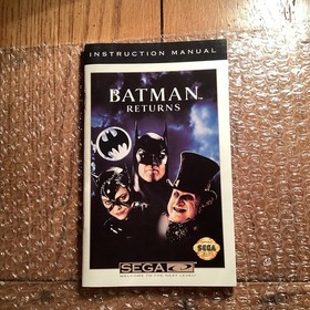 Batman Returns Sega CD 1993 CIB Complete In Box Wit Manual Poster VERY RARE