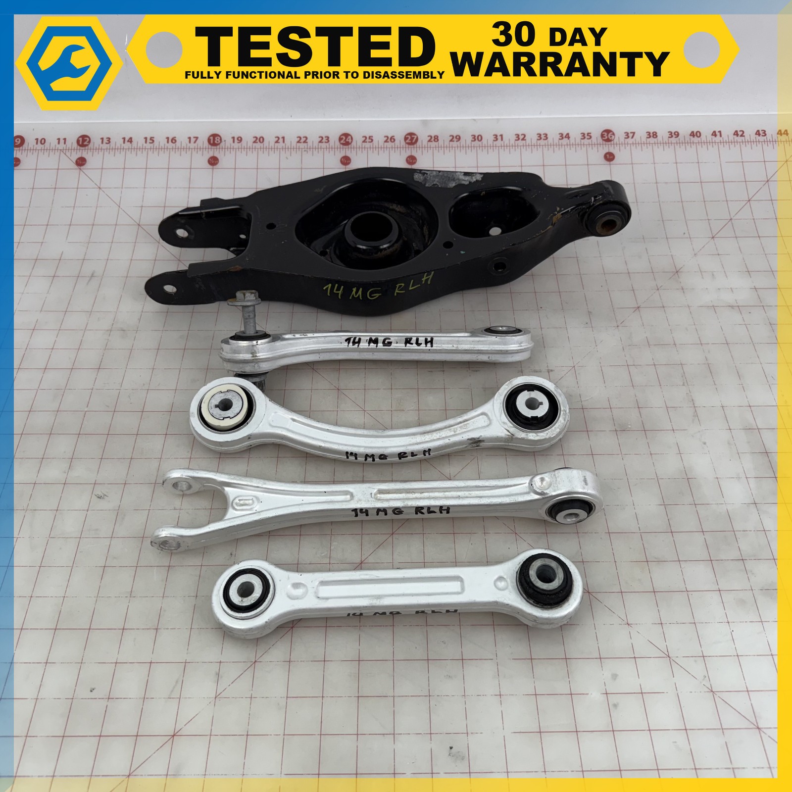 14-16 MASERATI GHIBLI REAR LEFT SUSPENSION CONTROL ARM SET OF 5 OEM