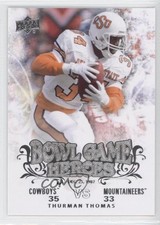 2011 Upper Deck College Football Legends Bowl Game Heroes Thurman Thomas HOF 2w3