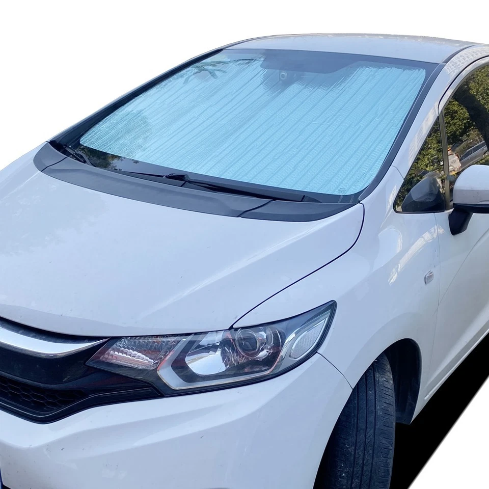 Подходит для Honda Fit Hatchback 14-20 переднее лобовое стекло черный серебристый козырек для кемпинга - Изображение 2 из 4