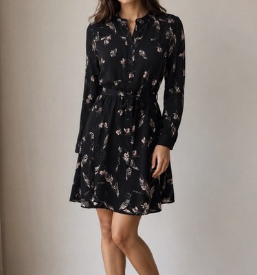 all saints shirt dress Lana Lace Trim Mini T-Shirt Dress Black