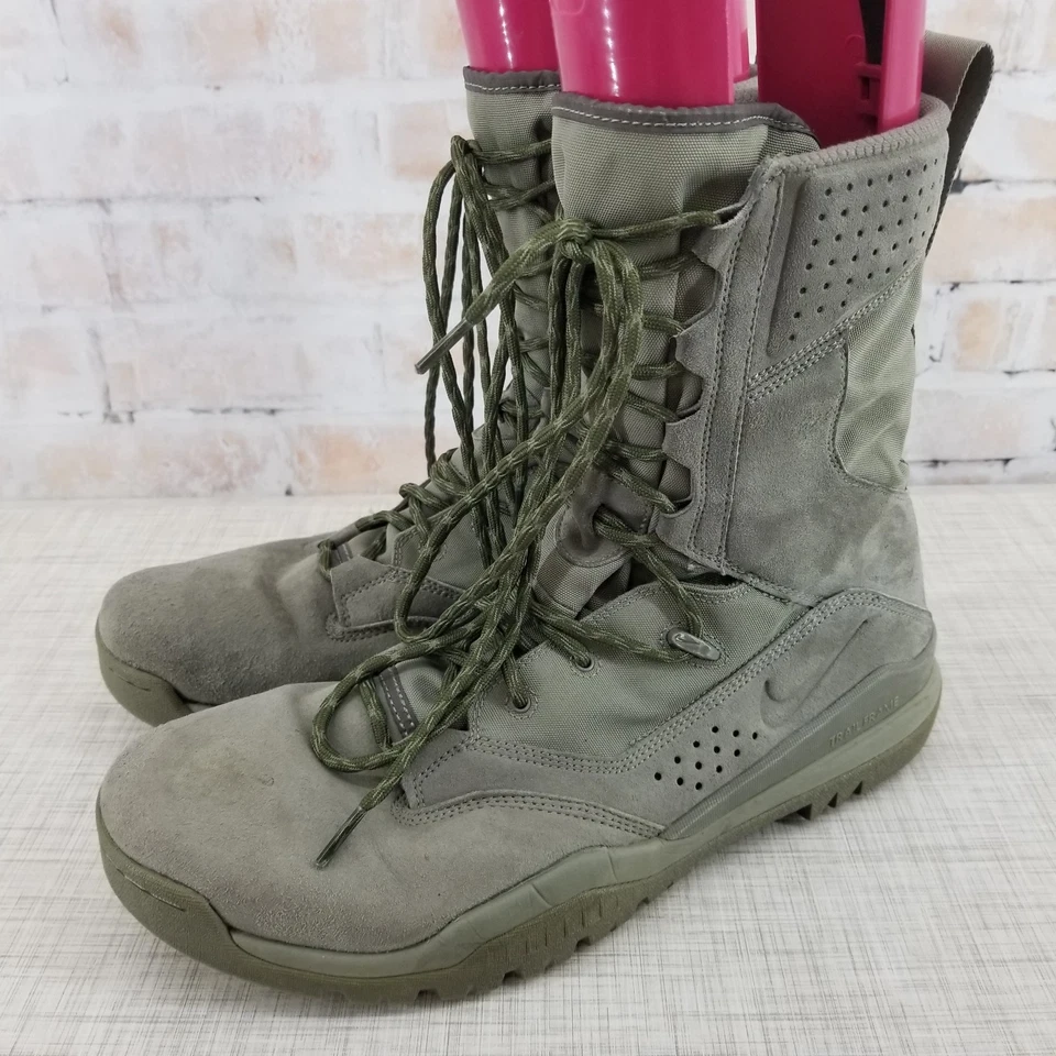 Nike 8" Bota de Campo Especial Verde Salvia Para Hombre 13 Tactical Combat AO7507-201 Foto 2 de 4