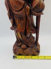 Vintage Chinese God of Longevity Shou Lao Shouxing Large Wood Carved Figure — photo 6