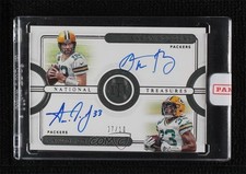 2020 National Treasures Synced Signatures 7/10 Aaron Jones Rodgers Auto 0lo4