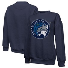 Women's Majestic Threads Navy Minnesota Lynx Primary Logo Drop Shoulder