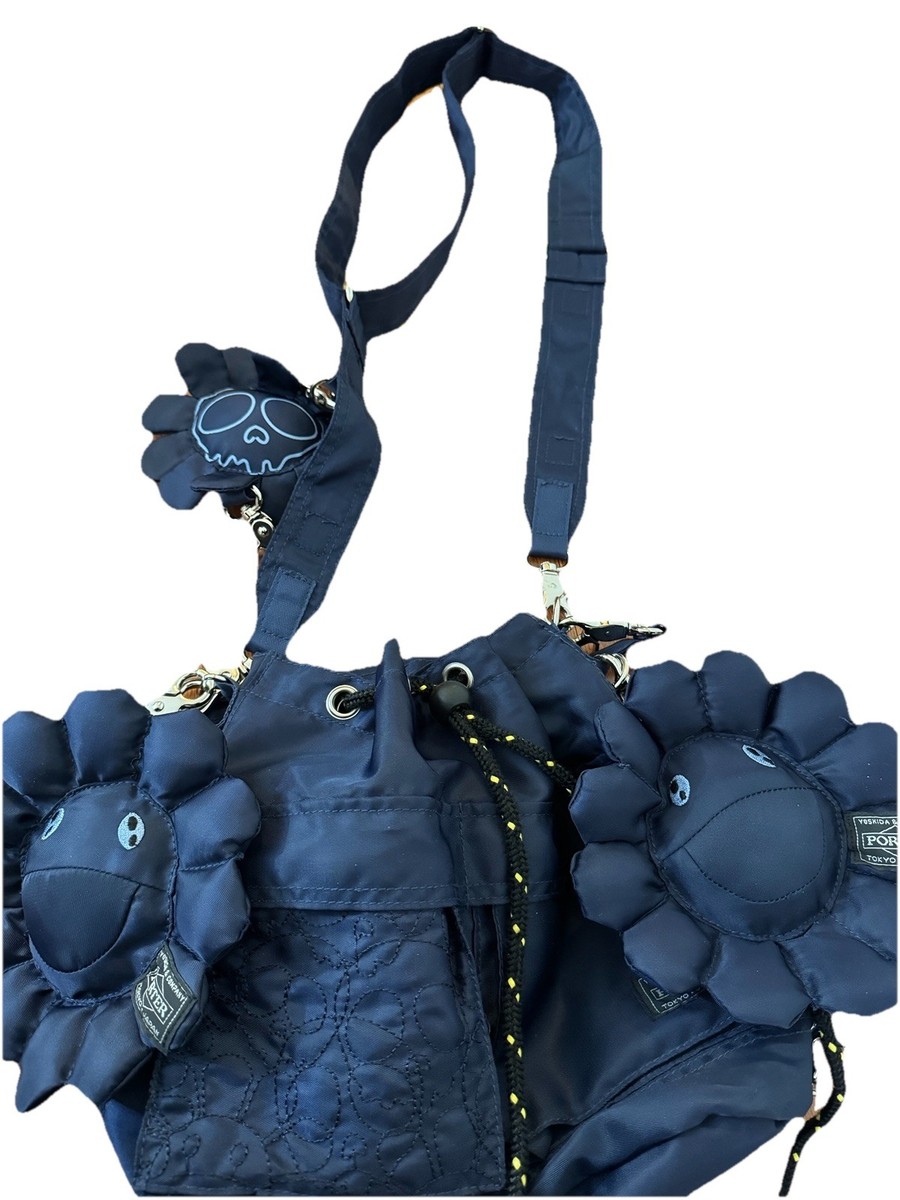 HEAD PORTER x Takashi Murakami 2Way Tool Bag Navy Black 85th