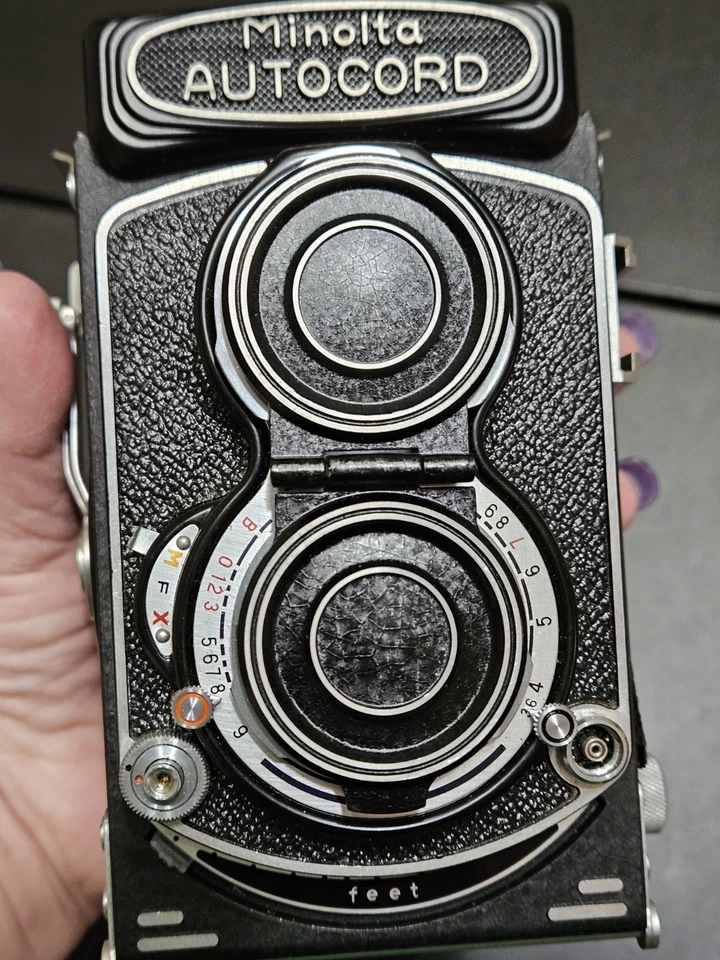 Minolta Autocord III TLR 6x6 Rokkor 75mm f/3.5 Film Camera Japan Chiyoko - Image 2 of 4